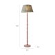 image 7 of ValueLights Bobbins Pink Floor Lamp Floral Pleated Shade and Bulb | Pink