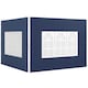 image 1 of Outsunny Gazebo Side Panels for 3x3(m) or 3x6m Gazebo Canopy, 2 Pack, Blue | Blue