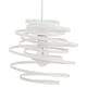 image 2 of Set of 2 White Metal Swirl Easy Fit Light Shades | White | Medium | 2