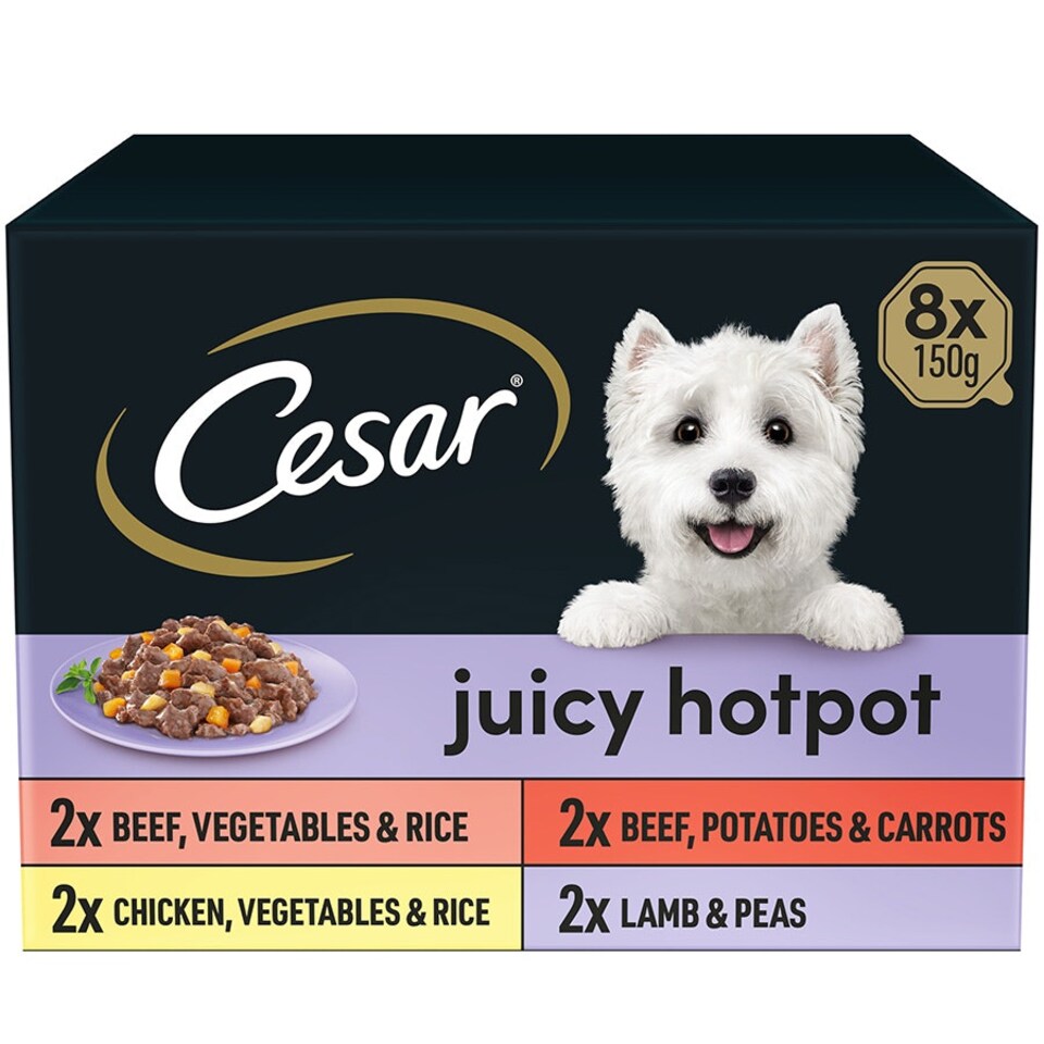 image 1 of Cesar Juicy Hotpot Mixed Selection 8x150g (Pack of 3)