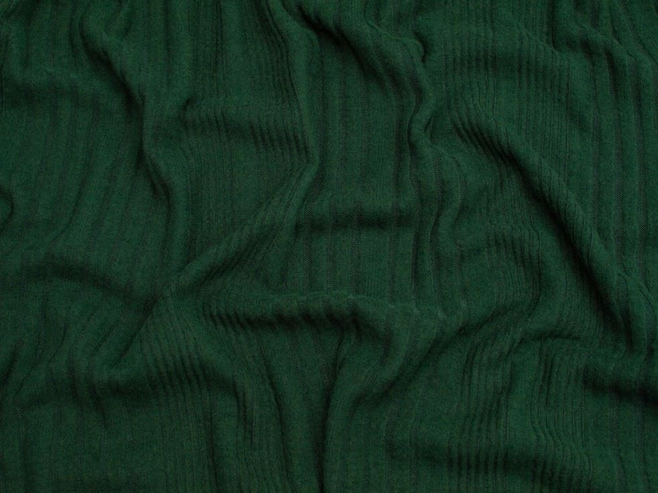 Minerva Core Range Green Brushed Texture Rib Stretch Knit Fabric for Dressmaking, 160cm / 62" Wide - per metre