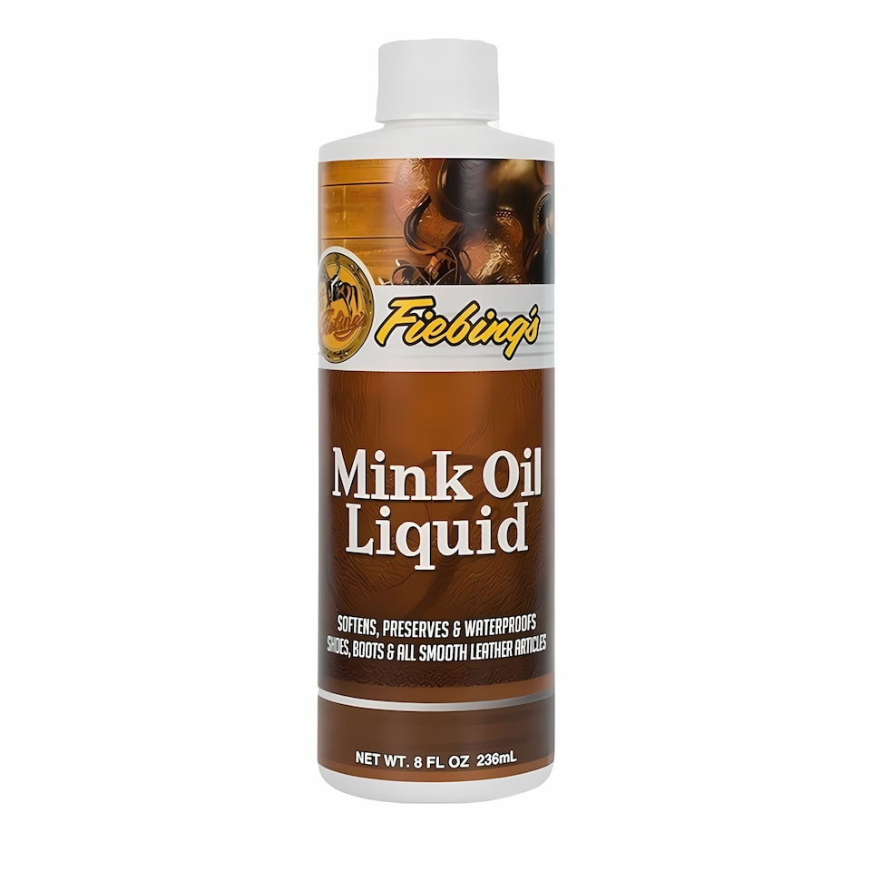 image 1 of Fiebing's Mink Oil Liquid - Deep Conditioning & Weather Protection for Leather 8oz | Clear
