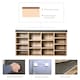 image 9 of HOMCOM Multi-Storage Shoe Rack 14 Compartments Cushion Moving Shelves Home Brown White