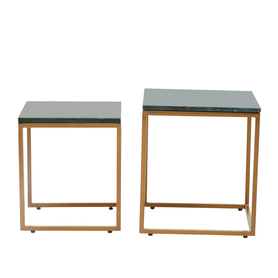image 1 of Interiors by Premier Set Of Two Tables Green