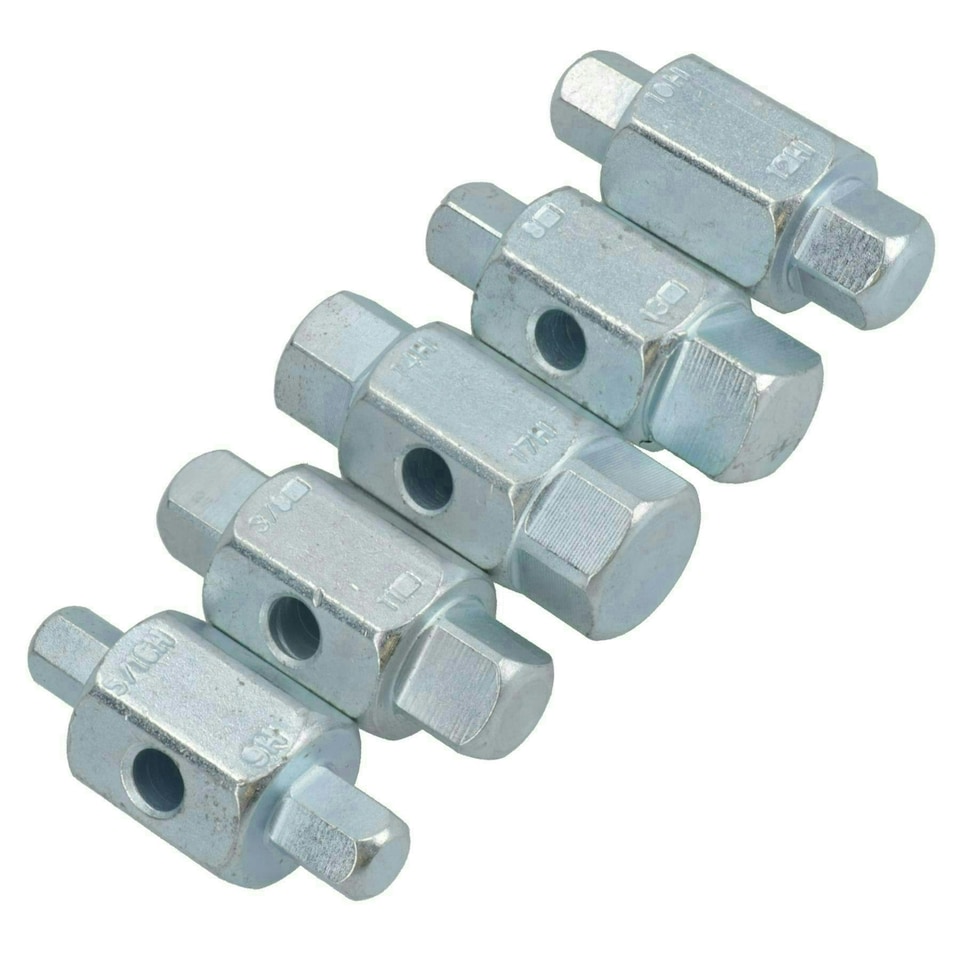 image 1 of Drain Sump Plug Key Tool Set Axles Gear Box Car Repair Oil Change TE168