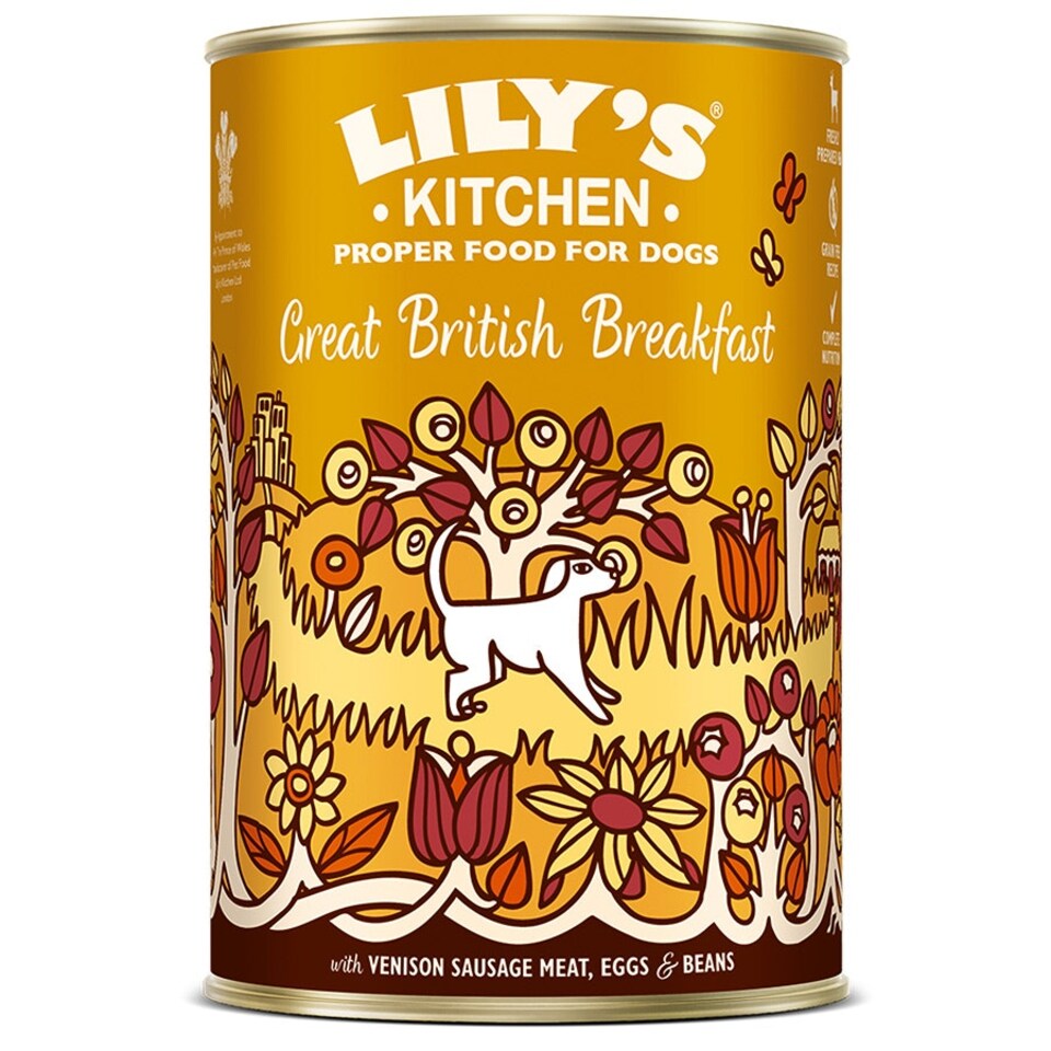 image 1 of Lily's Kitchen Wet Dog Tin Great British Breakfast 400g (Pack of 6)