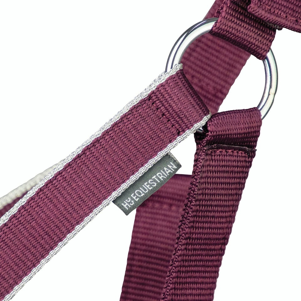 image 1 of Hy Synergy Horse Headcollar and Leadrope - Fig/Silver - Pony