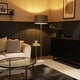 image 6 of ValueLights Tavel Brushed Gold Floor Lamp Grey Shade and Bulb