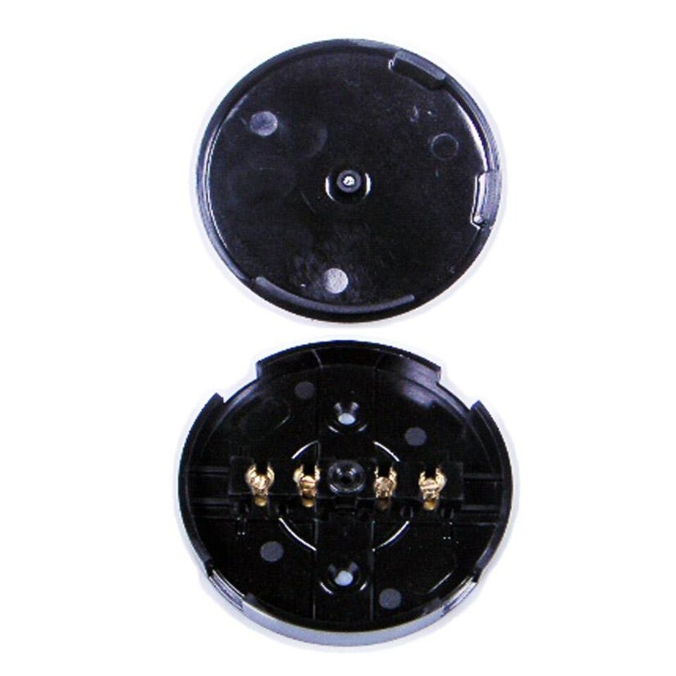 Dencon 20A 4 Terminal Junction Box with Selective Entries - Black - One Size