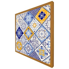 Turkish style azulejos tiles (Picture Frame) Brown | Oak | XS