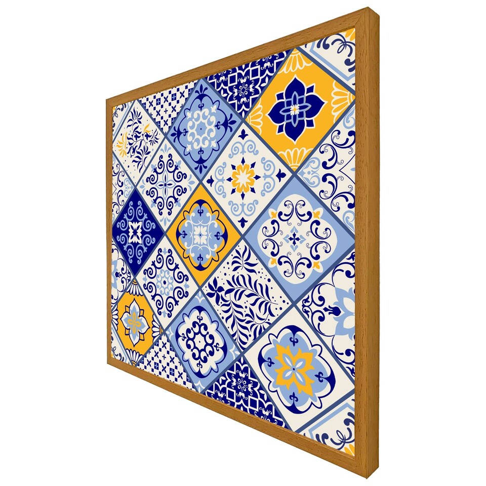 image 1 of Turkish style azulejos tiles (Picture Frame) Brown | Oak | XS