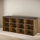 image 4 of Wide Shoe Storage Bench With Cushioned Seat And Drawer Natural Brown | Brown | One Size