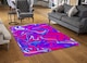 image 2 of Pink & Blue Marble Rug | Multi