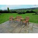 image 2 of Valley 4 Seat Set 1X2B 2XC Angled Tray - Timber - L100 x W310 x H95 cm - Fully Assembled - Set of Waterproof Cushions Included