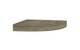 image 1 of Wooden Wall Mounted Floating Corner Shelf | Brown | 1
