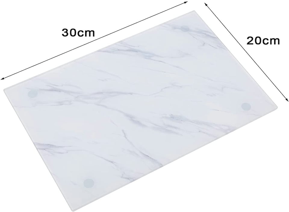 image 1 of Glass Worktop Saver Kitchen Chopping Cutting Utensil Board Black | Multi