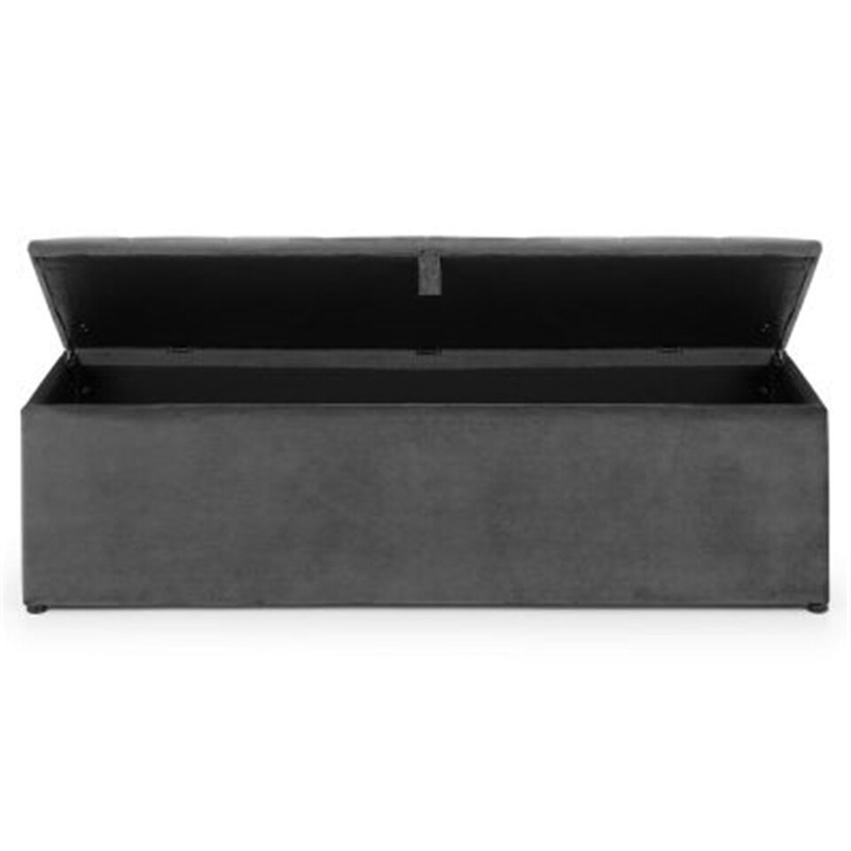 image 1 of Deluxe Velvet Charcoal Blanket Box