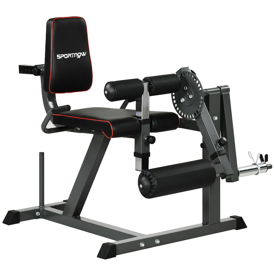 image 1 of SPORTNOW Adjustable Calf Raise Machine for Leg Extension and Curl Machine