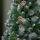 image 4 of 6ft (1.8m) Frosted Glacier Pine Snow Tipped Christmas Tree with Pine Cones and 710 Tips