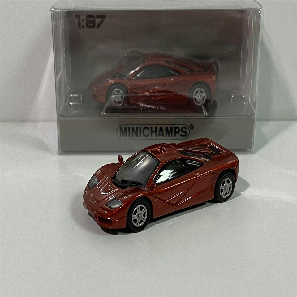 image 1 of Minichamps 870133820 McLaren F1 Roadcar 1994 Red Metallic 1:87 Scale