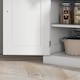 image 9 of HOMCOM 183cm Freestanding Kitchen Cupboard, Tall Storage Cabinet with 4 Doors and 3 Adjustable Shelves, Traditional Kitchen Pantry Cupboard for Dining Room, White