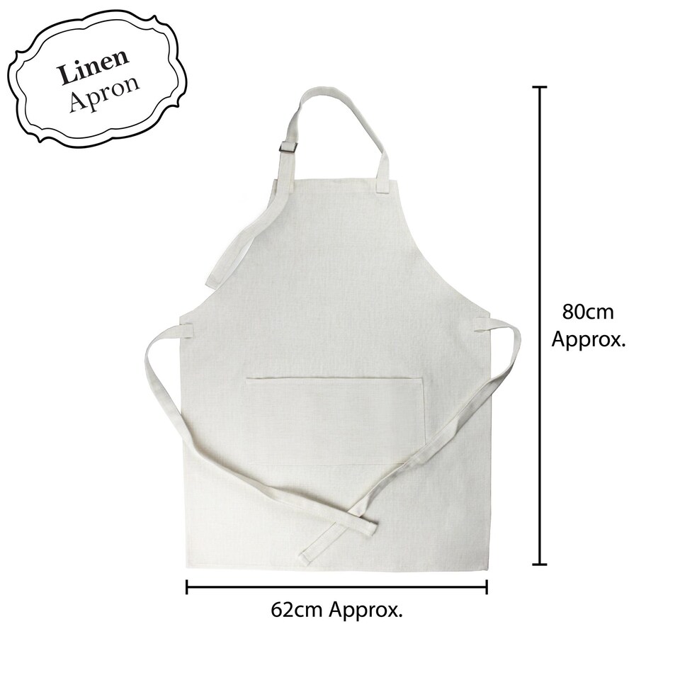 image 1 of Nans Floral Kitchen Apron With Adjustable Ties & Pocket