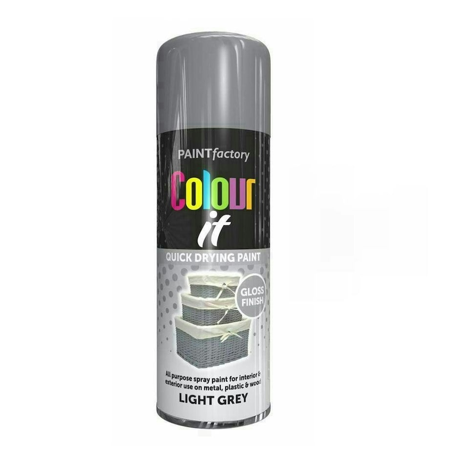 image 1 of Primer Spray Paint Aerosol Auto Car Lacquer Wood Metal 400ml Grey
