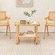 image 5 of COSTWAY Side Table Tempered Glass Top Sofa End Table Yellow