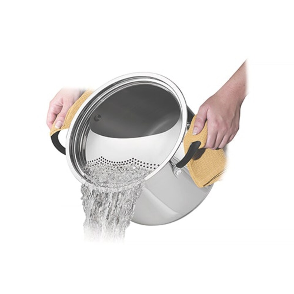 image 1 of Tramontina Stainless Steel Pasta Stock Pot 24cm (7.8l)