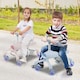 image 9 of COSTWAY 2-in-1 Kids Ride-on Push Car Plane-Themed Blue