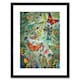 image 1 of Butterflies a Springfield Modern Folk Art 9x7" Black Framed Wall Art Print