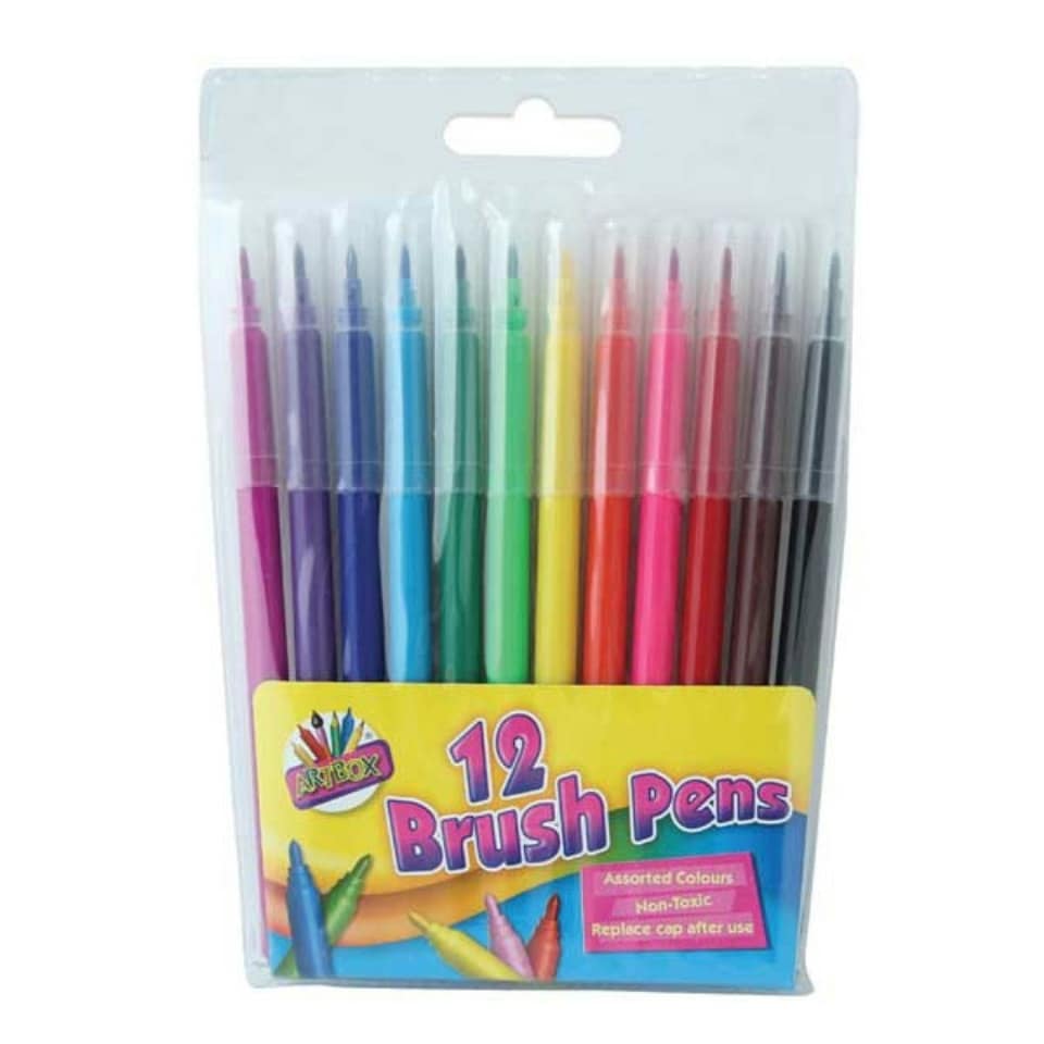 image 1 of Artbox Quality Brush Fibre Pen (12 Pack)
