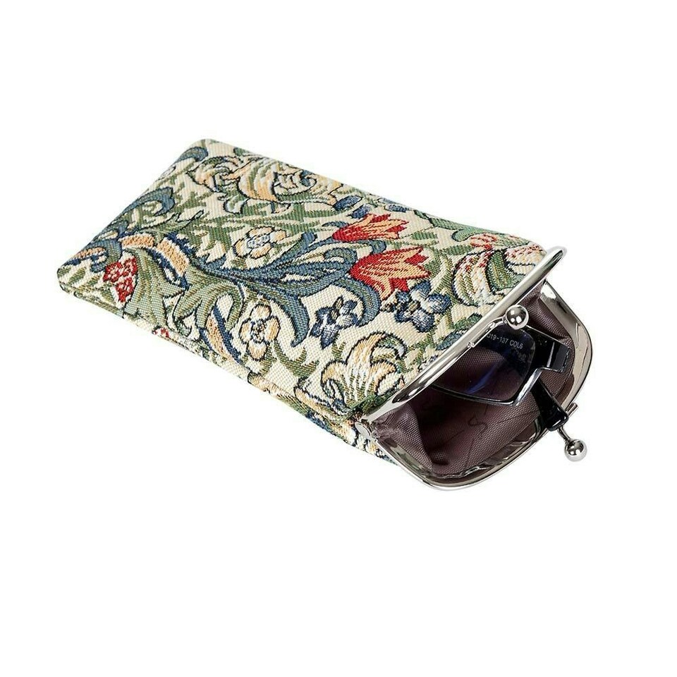 image 1 of Signare Glasses Pouch William Morris Golden Lily Cream