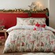 image 4 of Fusion Christmas Woodland Animals Duvet Cover Set Natural