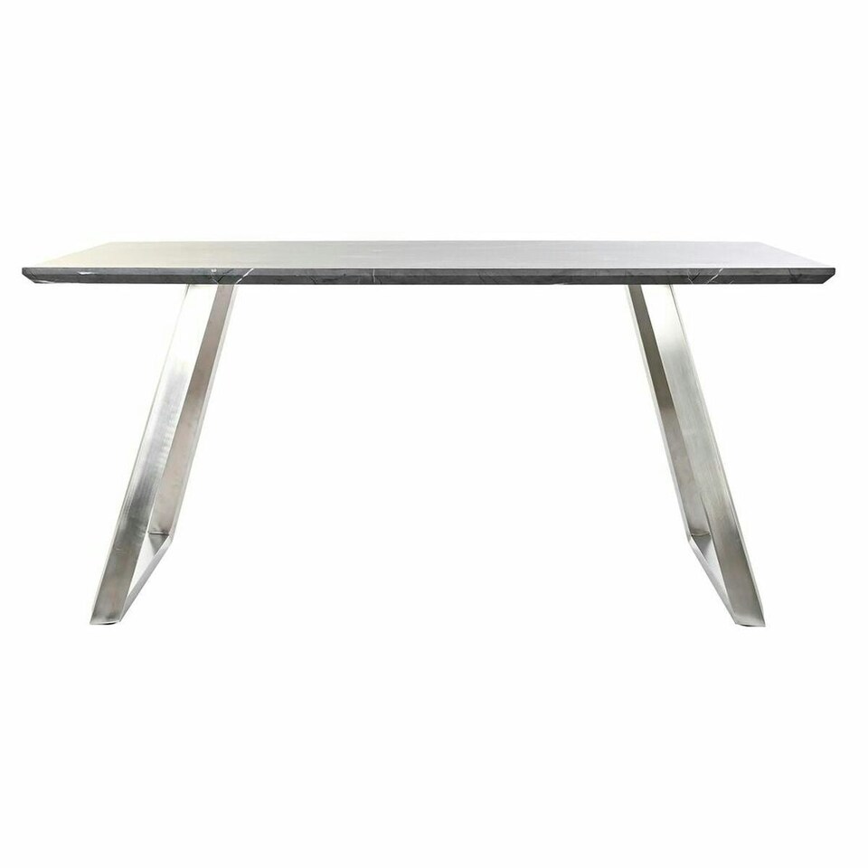 image 1 of Dining Table DKD Home Decor Black Steel MDF Wood 160 x 90 x 76 cm N/A