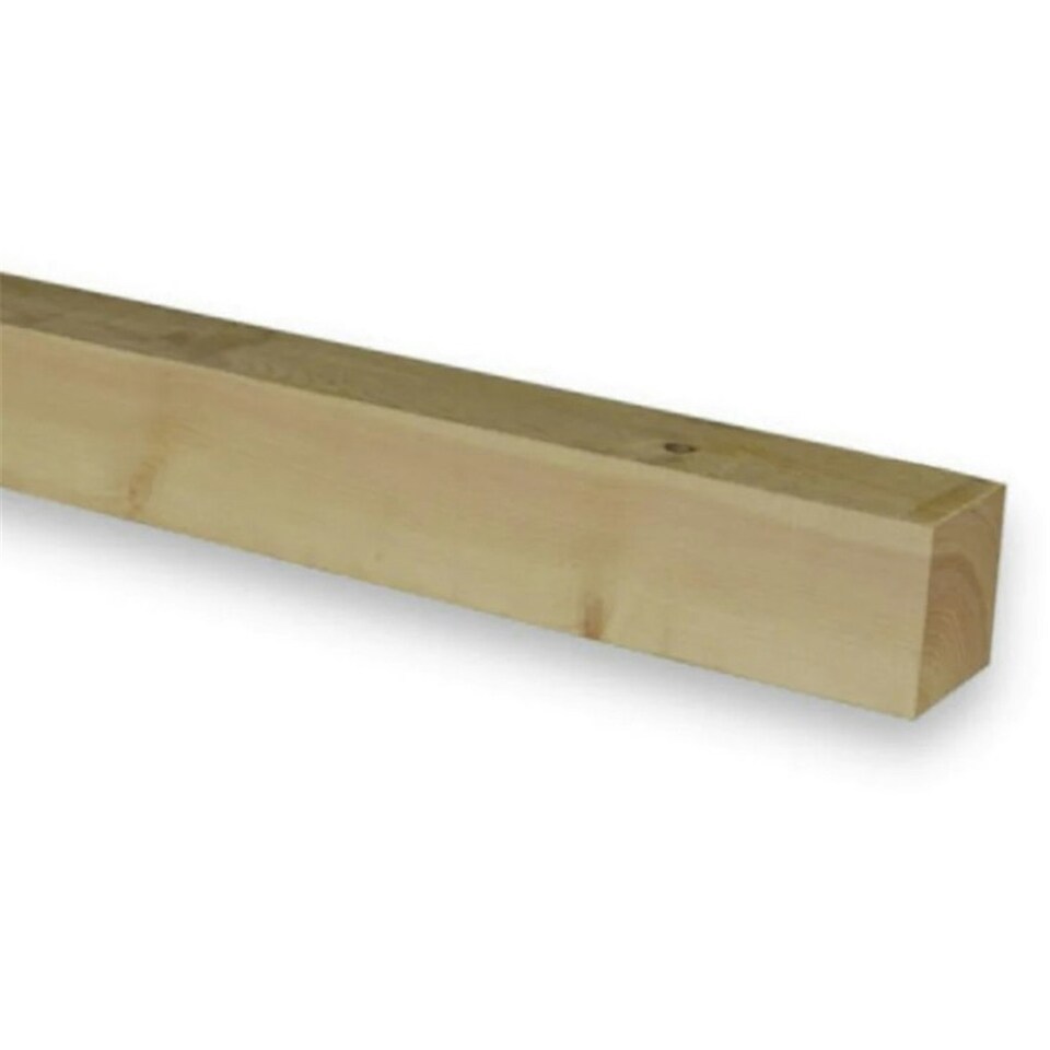 image 1 of PACK OF 15 (Total 15 Units) - 75mm x 100mm (70mm x 95mm Finish) Planed All Round Redwood Timber - 3.6m Length