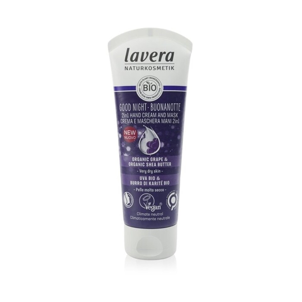 image 1 of Good Night 2in1 Hand Cream & Mask Wirh Organic Grape & Organic Shea Butter - For Very Dry Skin - 75ml/2.6oz