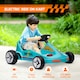 image 6 of AIYAPLAY 6V Electric Go Kart w/ Music, Light, Horn, for Ages 3-5 Years, Blue