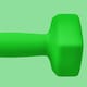 image 7 of SPORTNOW Set of 2 Hexagonal Dumbbells Weights Pair, 2 x 5kg, Green