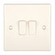 image 2 of Dencon Slimline 10A 2way Switch to BS3676 - White - 3 Gang