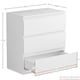 image 3 of Vida Designs Denver 3 Drawer Chest of Drawers Bedroom Storage, White