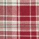 image 5 of OHS Dorest Woven Check Thermal Blackout Lined Eyelet Curtains, 66x54" - Red