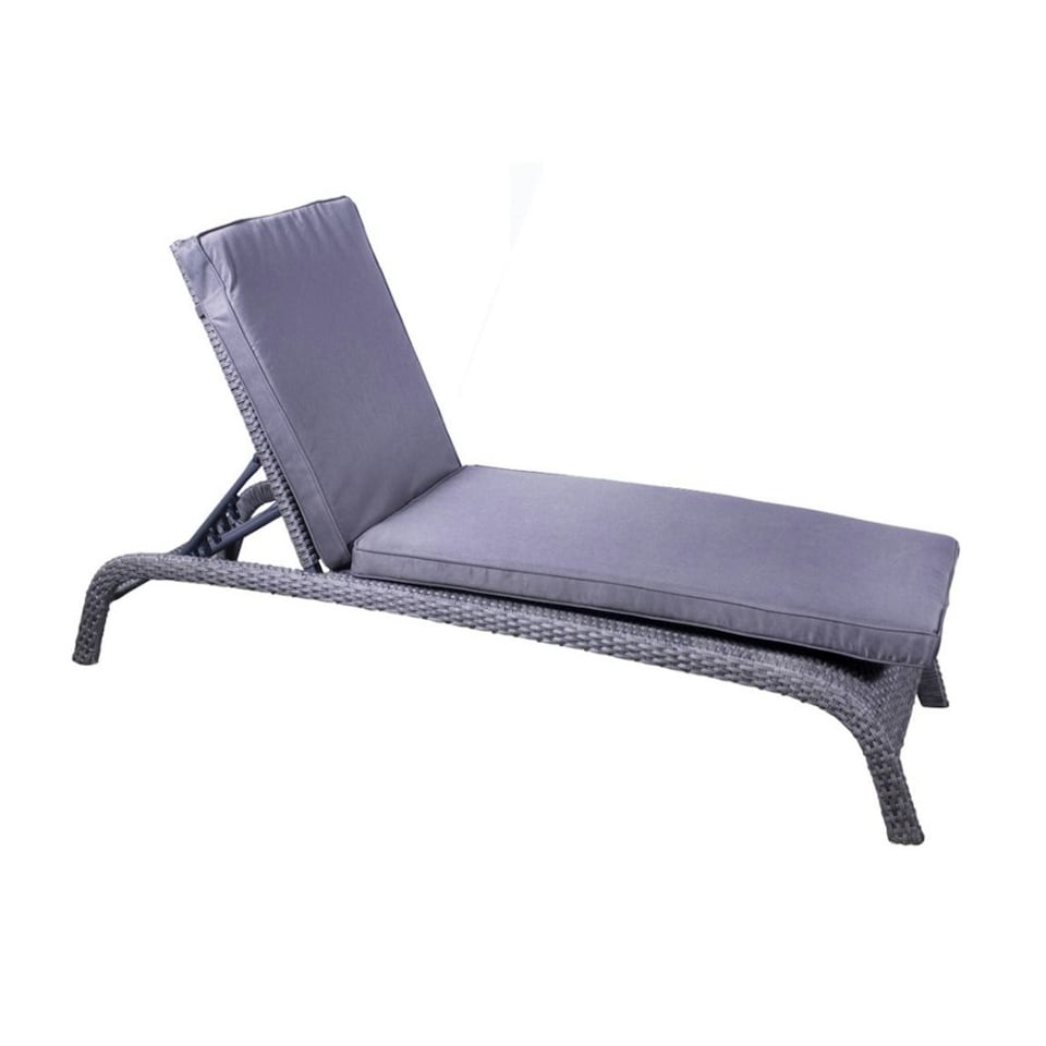 image 1 of Rattan Multi Position Arched Sun Lounger