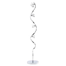 BHS Bella Floor Lamp, Silver