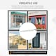image 6 of Outsunny Door Canopy Awning Outdoor Window Rain Shelter for Door 196 x 75cm Clear | Clear