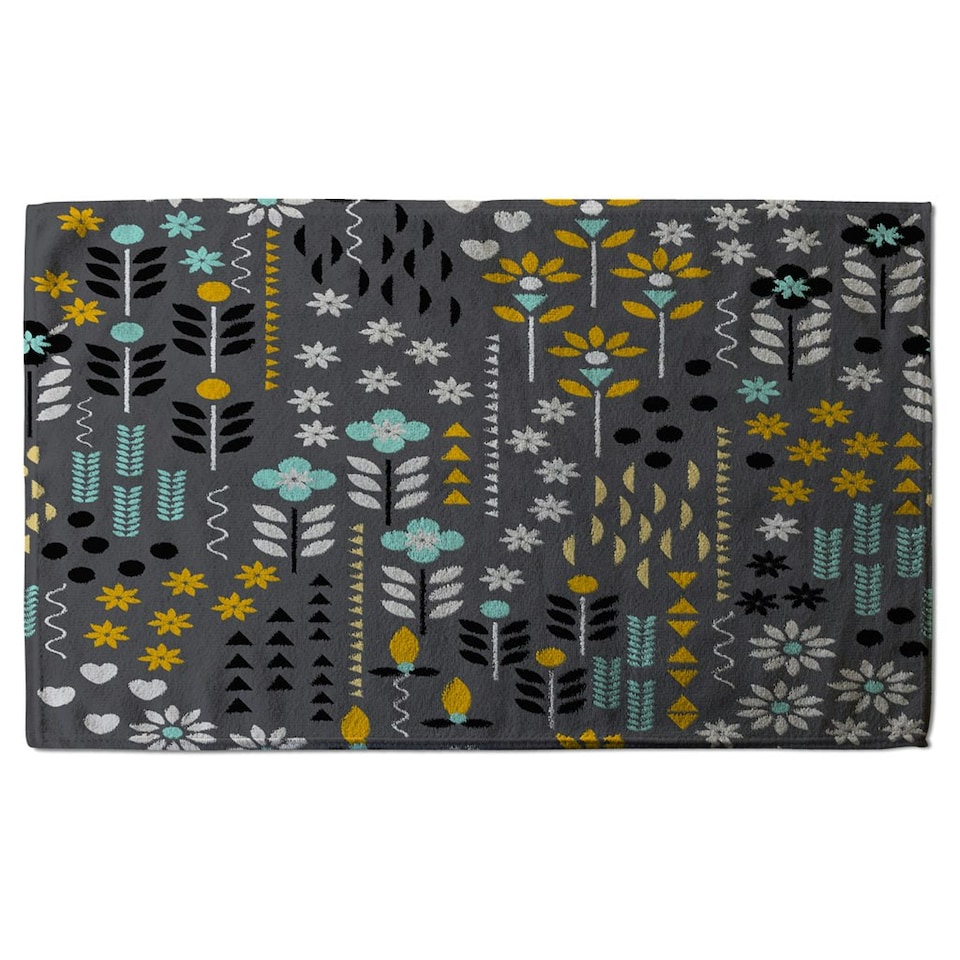 image 1 of Flower Print (Kitchen Towel)