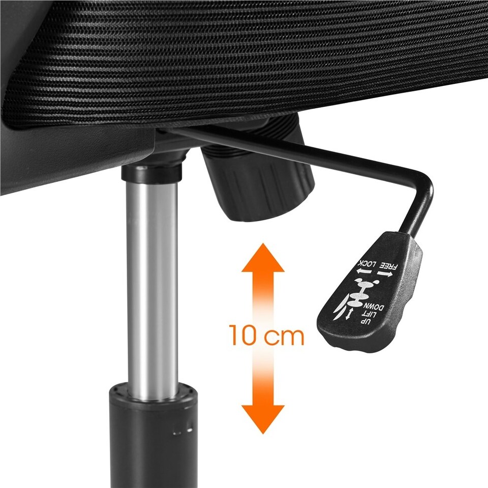 image 1 of Yaheetech Ergonomic Office Chair Adjustable Mesh Chair Black Black