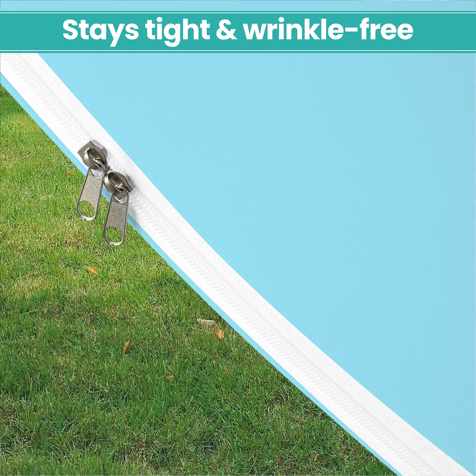 image 1 of 160GSM Baby Blue Round Arch Backdrop Cover - 200cm