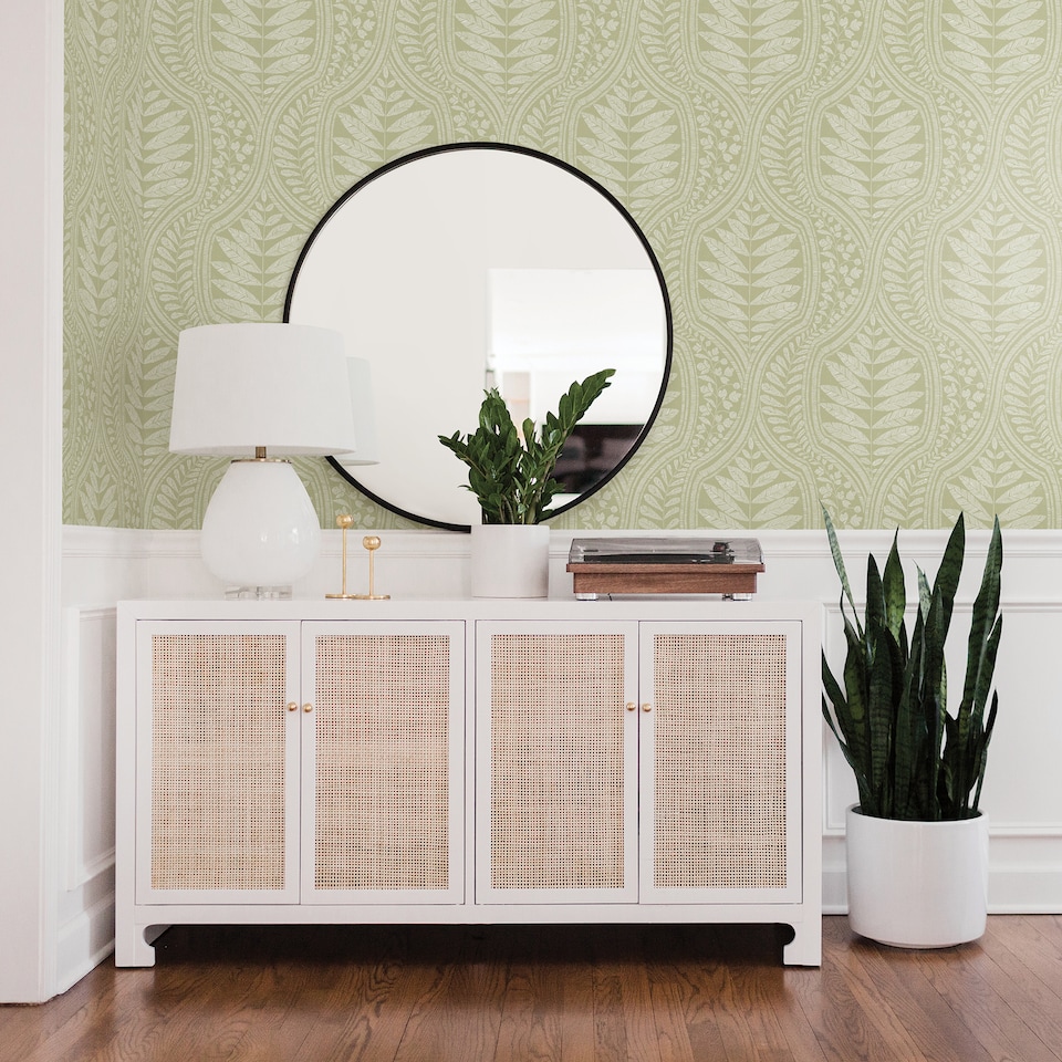 image 1 of Fine Decor FD25952 Juno Wallpaper, Green | Green | Green | 5.20m² | 1