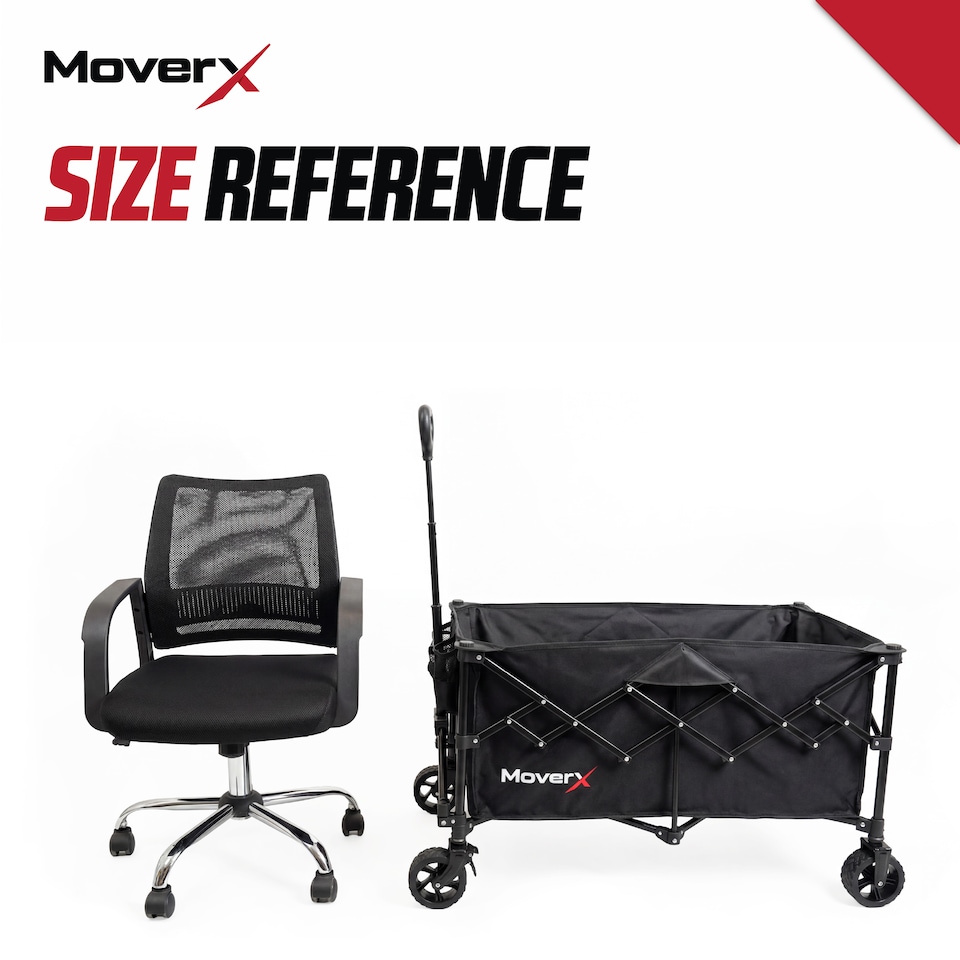 image 1 of MoverX 220L/100kg Lightweight Folding Camping Trolley / Festival Wagon